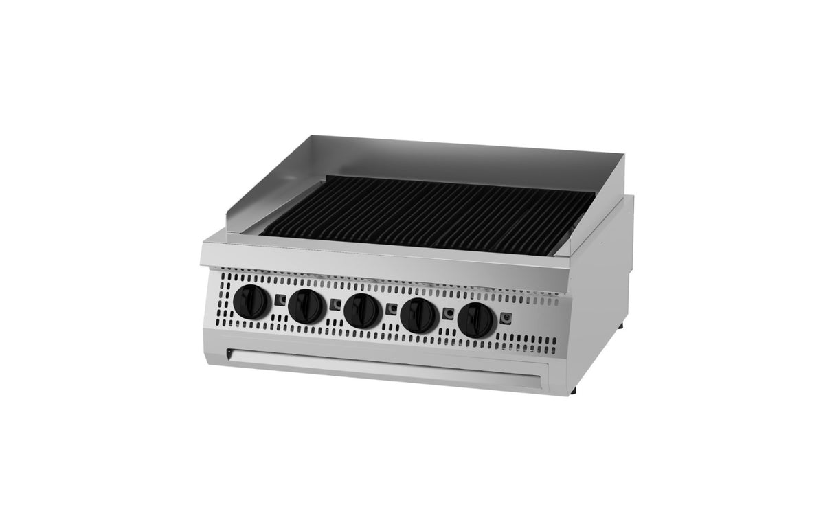 Maxima Heavy Duty Chargrill - Dubbele eenheid - 70 cm diep - Gas - 09398005