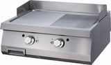 Maxima Heavy Duty Grillplaat - Half Gegroefd - Dubbele Unit - 70cm Diep - Gas - 09395990