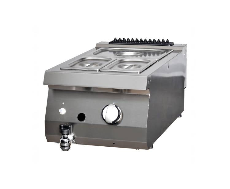 Maxima Heavy Duty Bain Marie - Enkele eenheid - 70 cm diep - Gas - 09395005