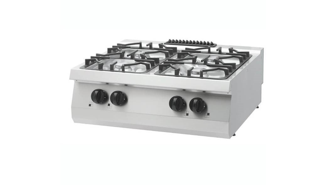 Maxima  Heavy Duty Cooker - 4 Burners - Double Unit - 70cm Deep - Gas  - 09396003