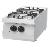 Maxima Heavy Duty Cooker - 2 Branders - Enkele Unit - 70cm Diep - Gas - 09396001