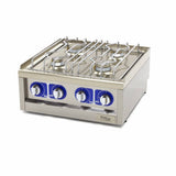 Maxima  Commercial Grade Cooker - 4 Burners - Double Unit - 60cm Deep - Gas  - 09391520