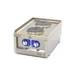 Maxima  Commercial Grade Cooker - 2 Burners - Single Unit - 60cm Deep - Electric  - 09391550