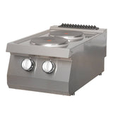 Maxima  Heavy Duty Cooker - 2 Burners - Single Unit - 70cm Deep - Electric  - 09395001