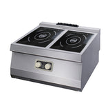 Maxima  Heavy Duty Induction Cooker - 2 Burners - Double Unit - 70cm Deep - Electric  - 09398201