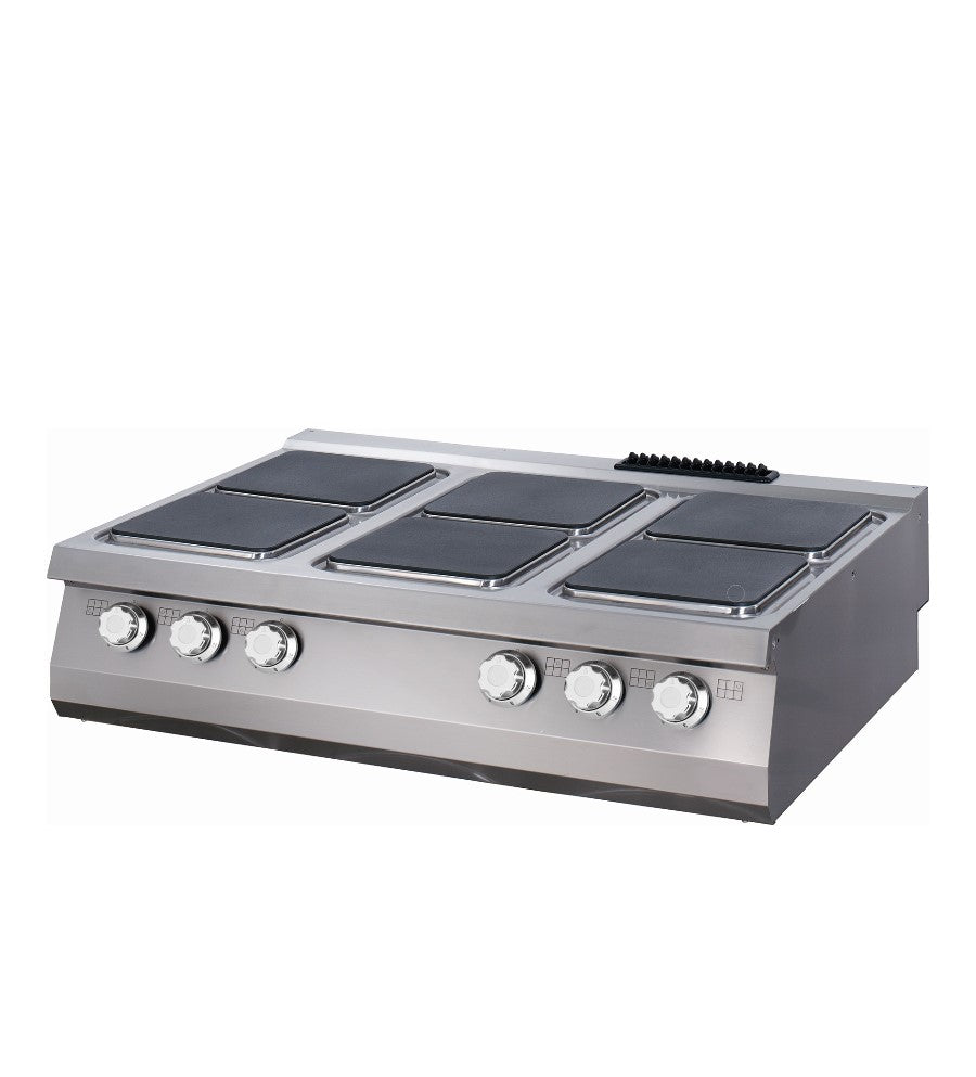 Cube Cooker Maxima Premium Cooker - 6 Burners - Triple Unit - 90cm Deep - Electric ...