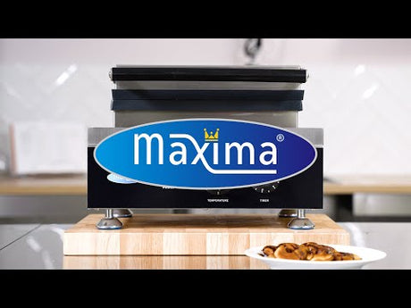 Maxima  Donut Maker - 12 Mini Donuts - Ø5cm - with Built-in Timer  - 09374011