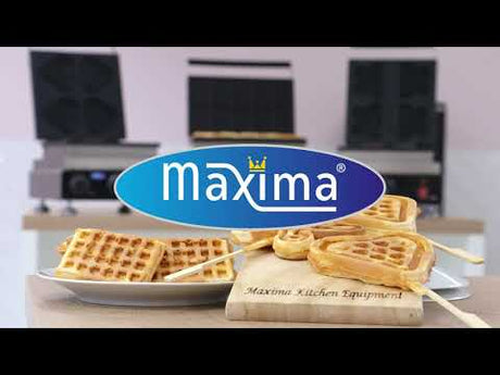 Maxima Wafelijzer - 4 Wafels - Vlinders op Stokjes - 09374215