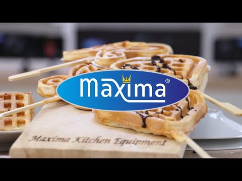 Maxima Waffeleisen - 4 Teile - Herzen am Stiel - 09374230