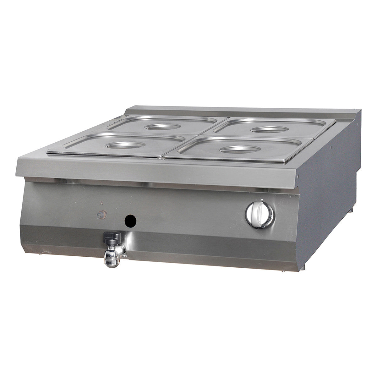 Maxima Premium Bain Marie - Dubbele eenheid - 90 cm diep - Gas - 09398631